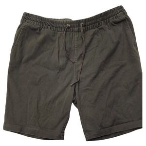 Crooks & Castles Mens XL Shorts Olive Green Drawstring Casual‎ Cotton